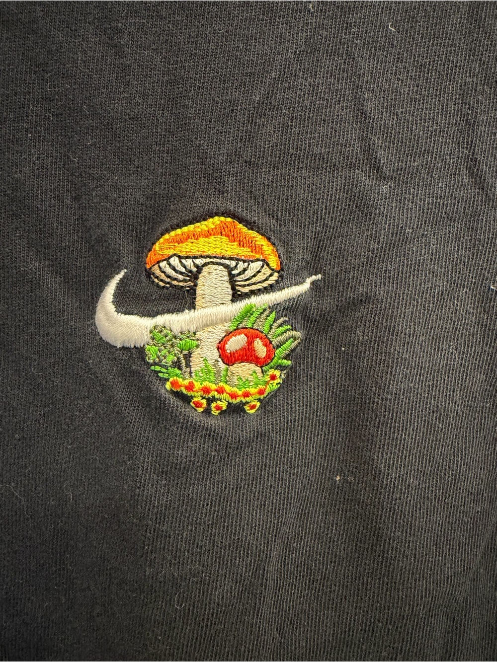 Nike Black T-Shirt with White Logo Print
